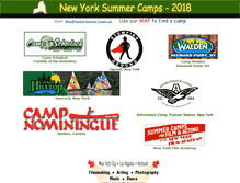 Tablet Screenshot of newyorksummercamps.com